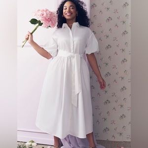 Eloquii - Puff Sleeve Maxi Dress - US 24